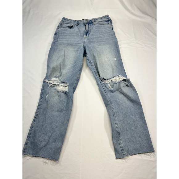 Holister Women's Ultra High Rise Vintage Straight Jeans W29 L27 Distressed - Picture 1 of 8